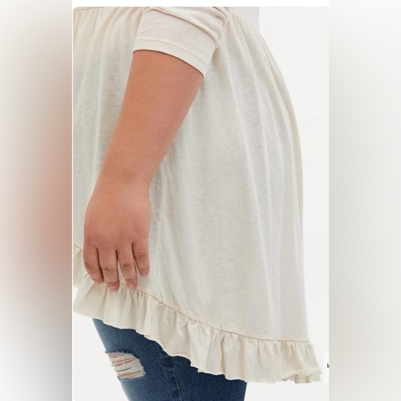 Torrid Cream Jersey Slub Kimono - Picture 6 of 7